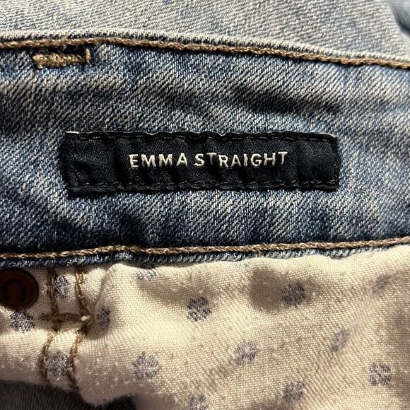 Lucky Brand Jeans Woman’s Size 20W Emma Straight Medium Wash Distressed Stretch - Picture 10 of 11